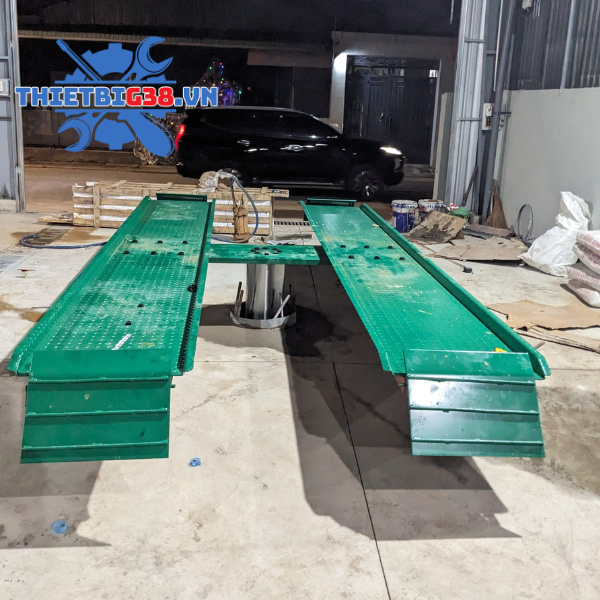  Cầu nâng 1 trụ rửa xe ô tô Ấn Độ SANKOS SK-4000 dương nền chữ H bản cao cấp